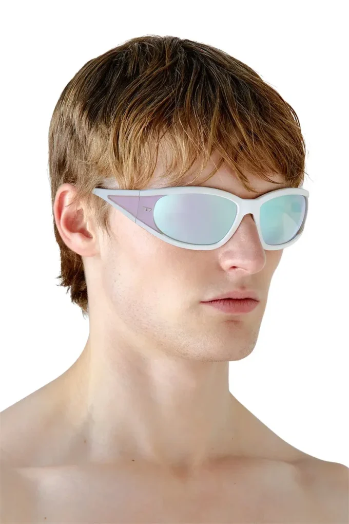 0dl3002 Rektangulära solglasögon i acetat 0dl3002 Rektangulära solglasögon i acetat