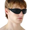0dl3002 Rektangulära solglasögon i acetat 0dl3002 Rektangulära solglasögon i acetat