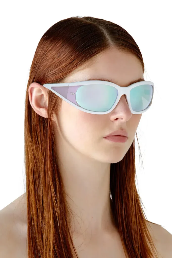 0dl3002 Rektangulära solglasögon i acetat 0dl3002 Rektangulära solglasögon i acetat