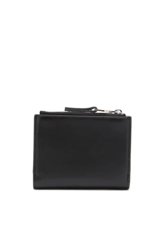 1dr bi-fold zip ii Liten läderplånbok med logotyptavla