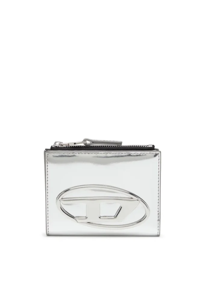 1dr bi-fold zip ii Tvåfaldig läderplånbok med Oval D-logotyp 1dr bi-fold zip ii Tvåfaldig läderplånbok med Oval D-logotyp