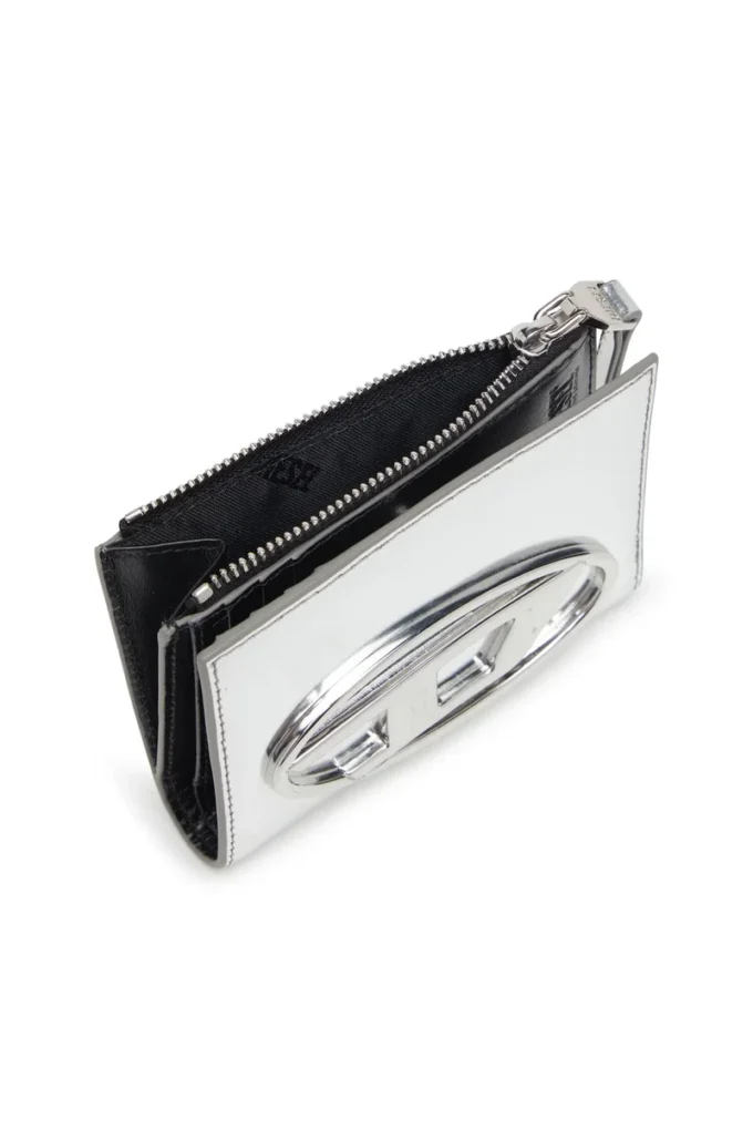 1dr bi-fold zip ii Tvåfaldig läderplånbok med Oval D-logotyp 1dr bi-fold zip ii Tvåfaldig läderplånbok med Oval D-logotyp