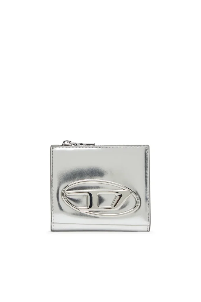 1dr bi fold zip l Dubbelvikt kortplånbok i spegelläder 1dr bi fold zip l Dubbelvikt kortplånbok i spegelläder