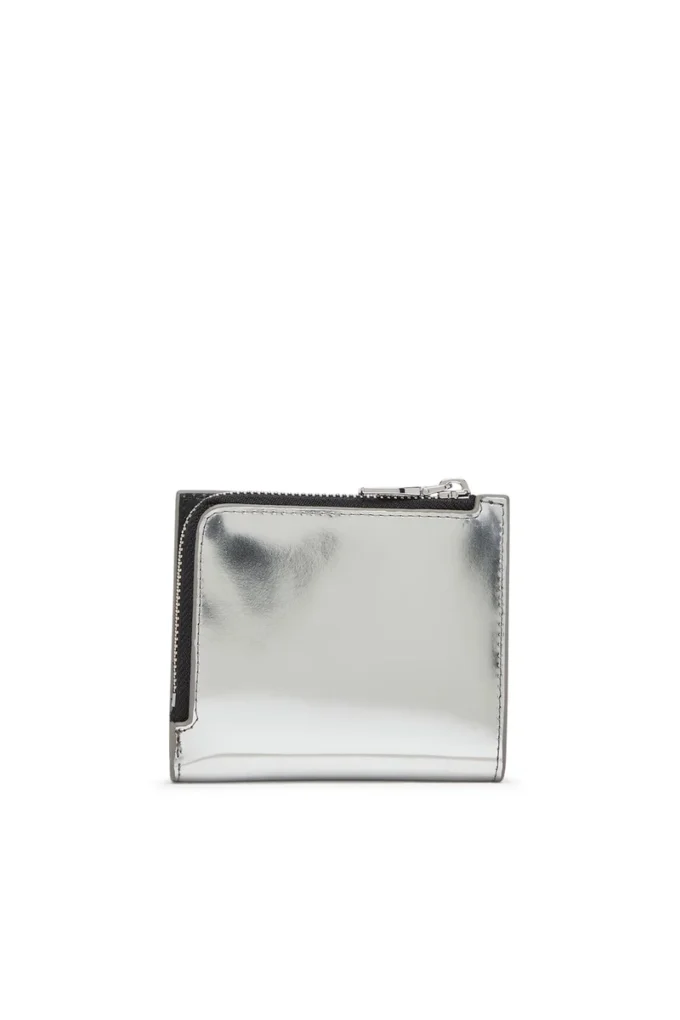 1dr bi fold zip l Dubbelvikt kortplånbok i spegelläder 1dr bi fold zip l Dubbelvikt kortplånbok i spegelläder
