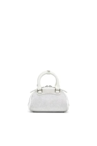 1dr dome crossbody 1DR Dome-Mini bowlingväska i lurex-tyg