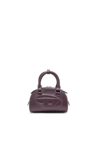 1dr dome crossbody 1DR Dome-Mini bowlingväska i vinrött läder