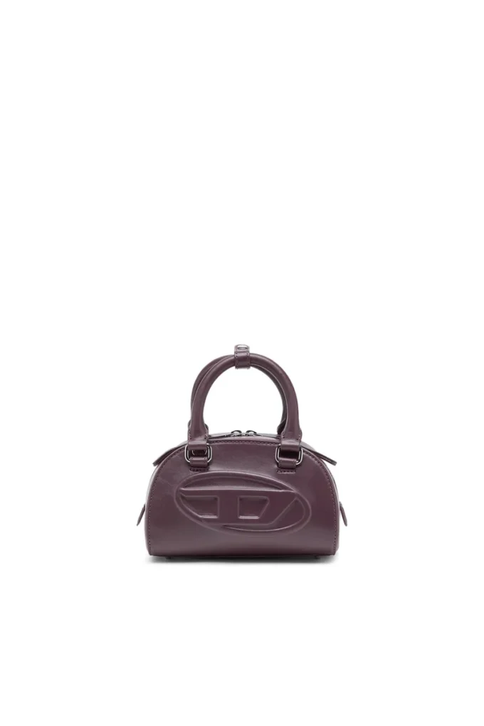1dr dome crossbody 1DR Dome-Mini bowlingväska i vinrött läder 1dr dome crossbody 1DR Dome-Mini bowlingväska i vinrött läder