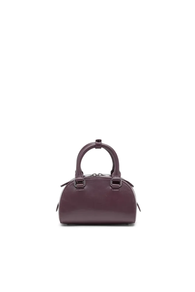 1dr dome crossbody 1DR Dome-Mini bowlingväska i vinrött läder 1dr dome crossbody 1DR Dome-Mini bowlingväska i vinrött läder