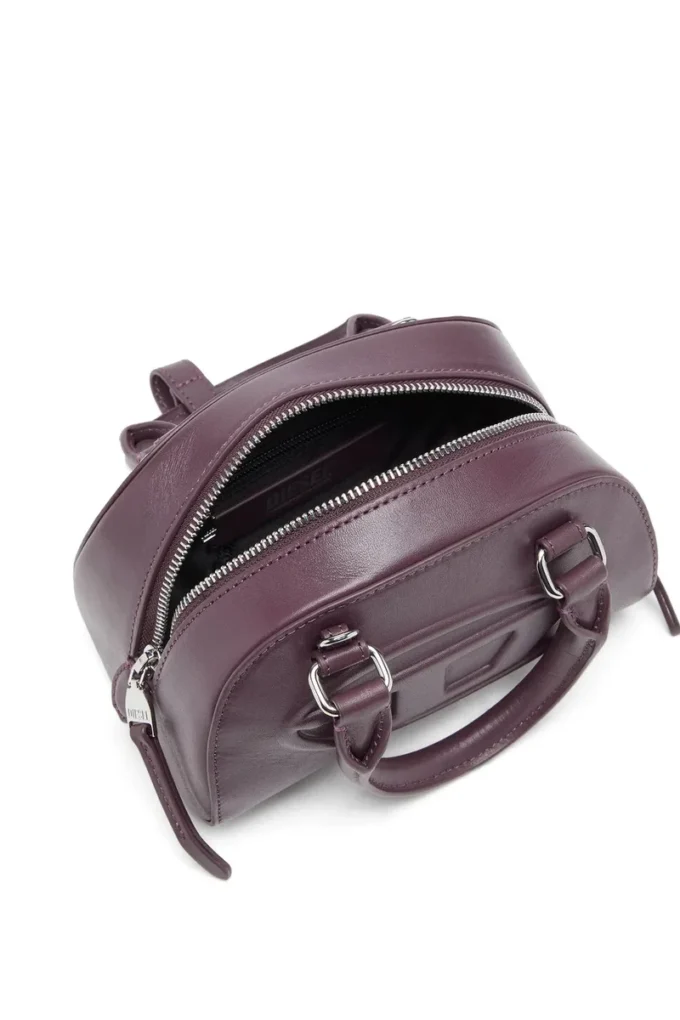 1dr dome crossbody 1DR Dome-Mini bowlingväska i vinrött läder 1dr dome crossbody 1DR Dome-Mini bowlingväska i vinrött läder