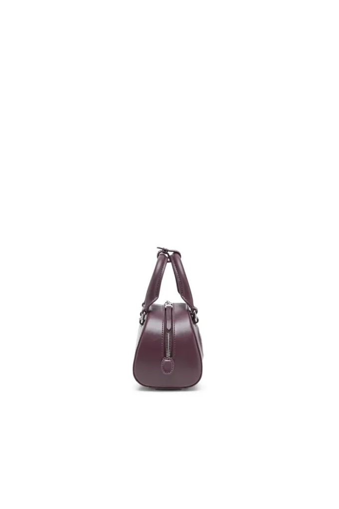 1dr dome crossbody 1DR Dome-Mini bowlingväska i vinrött läder 1dr dome crossbody 1DR Dome-Mini bowlingväska i vinrött läder