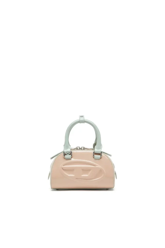 1dr dome crossbody 1DR Dome-Mini bowlingväska med naplak-effekt 1dr dome crossbody 1DR Dome-Mini bowlingväska med naplak-effekt