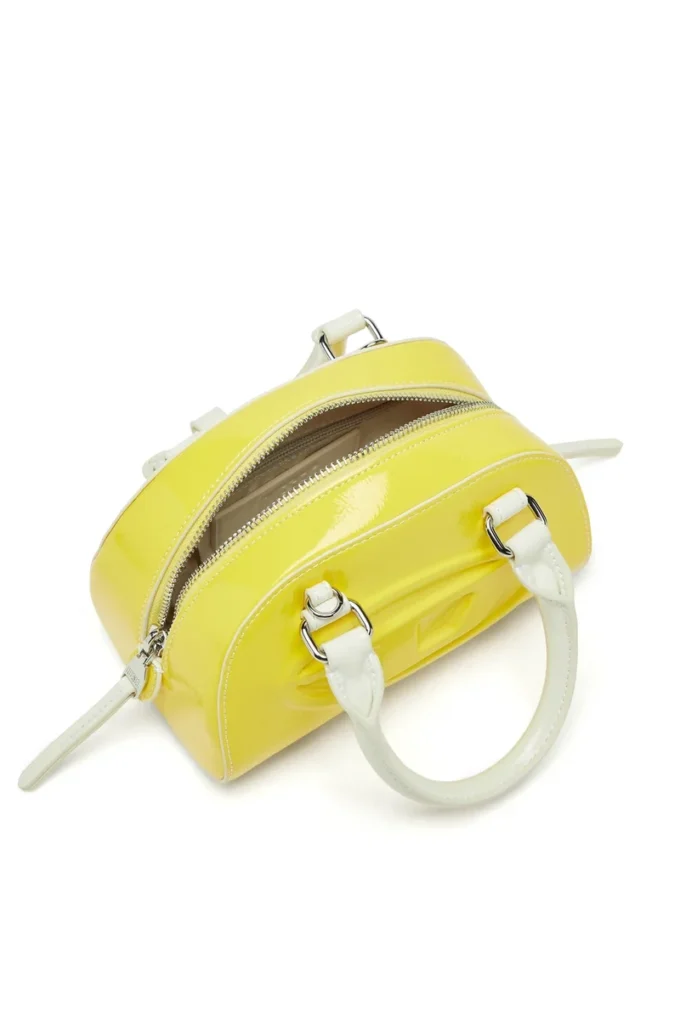 1dr dome crossbody 1DR Dome-Mini bowlingväska med naplak-effekt 1dr dome crossbody 1DR Dome-Mini bowlingväska med naplak-effekt