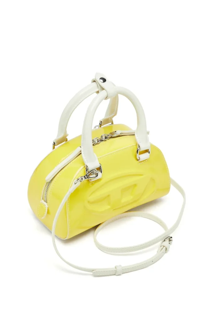 1dr dome crossbody 1DR Dome-Mini bowlingväska med naplak-effekt 1dr dome crossbody 1DR Dome-Mini bowlingväska med naplak-effekt