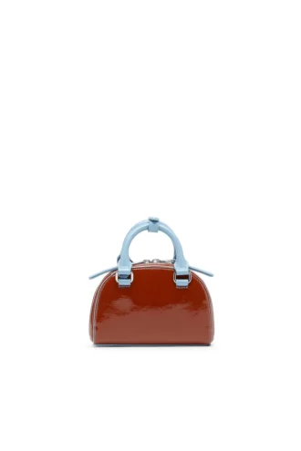 1dr dome crossbody xs 1DR Dome-Mini crossbody-väska med naplak-effekt