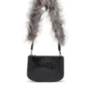 1dr twin 1DR Twin-Double-pouch axelväska i präglat läder 1dr twin 1DR Twin-Double-pouch axelväska i präglat läder