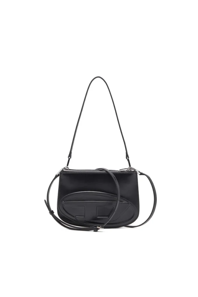 1dr twin 1DR Twin-Double-pouch axelväska i tryckt läder 1dr twin 1DR Twin-Double-pouch axelväska i tryckt läder