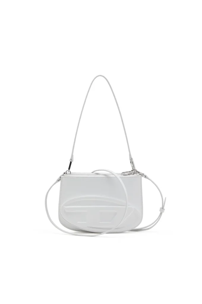 1dr twin 1DR Twin-Double-pouch axelväska i tryckt läder 1dr twin 1DR Twin-Double-pouch axelväska i tryckt läder