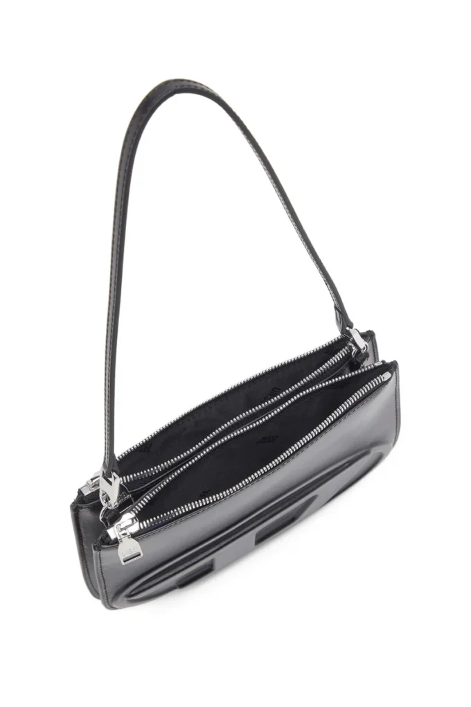 1dr twin 1DR Twin-Double-pouch axelväska i tryckt läder 1dr twin 1DR Twin-Double-pouch axelväska i tryckt läder