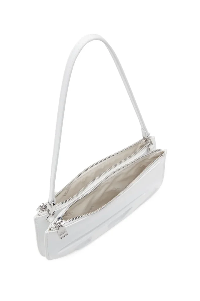 1dr twin 1DR Twin-Double-pouch axelväska i tryckt läder 1dr twin 1DR Twin-Double-pouch axelväska i tryckt läder