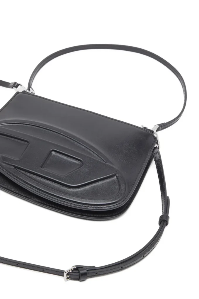 1dr twin 1DR Twin-Double-pouch axelväska i tryckt läder 1dr twin 1DR Twin-Double-pouch axelväska i tryckt läder