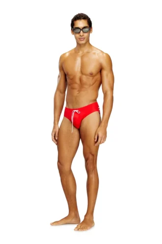 alfie-d-core Lycra-badbyxor med logotyp på baksidan