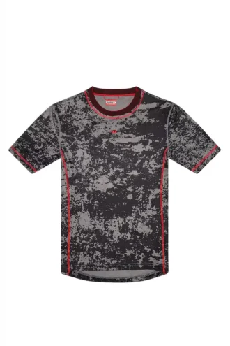 amtee-gael-wt28 T-shirt i camouflagejacquard med molntryck