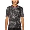 amtee-gael-wt28 T-shirt i camouflagejacquard med molntryck amtee-gael-wt28 T-shirt i camouflagejacquard med molntryck