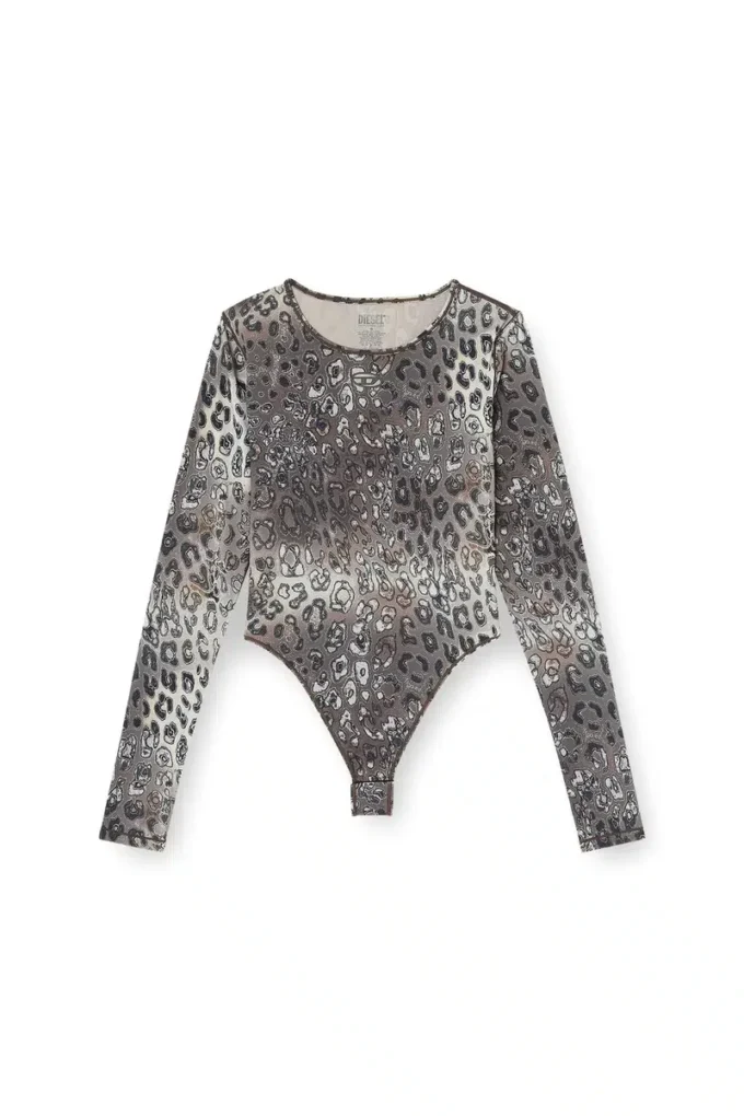angelica-utlt Bodysuit med djurmönster över hela plagget angelica-utlt Bodysuit med djurmönster över hela plagget