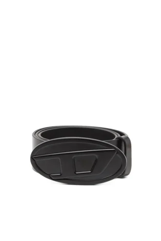 b-1dr 2.0 4 cm läderbälte med oval D-plakett