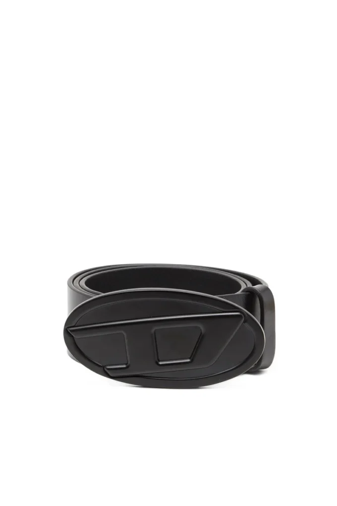 b-1dr 2.0 4 cm läderbälte med oval D-plakett