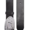 b-1dr 2.0 4 cm läderbälte med oval D-plakett