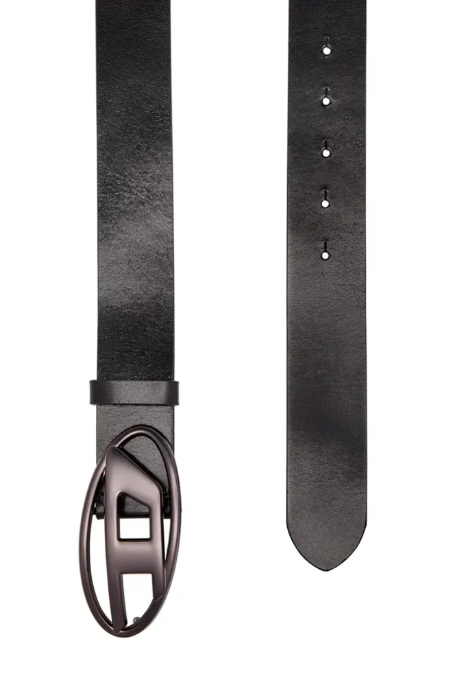 b-1dr 3,9 cm läderbälte med metalliskt ovalt D-spänne b-1dr 3,9 cm läderbälte med metalliskt ovalt D-spänne