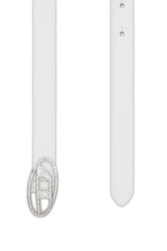 b-1dr strass 20 1,9 cm smalt läderbälte med kristallspänne
