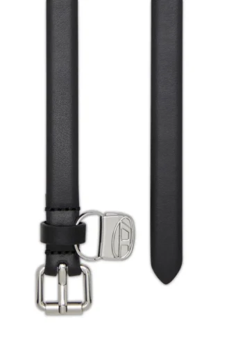 b-charm hip 1,4 cm smalt läderbälte med 1DR-väskcharm