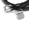 b-charm hip 1,4 cm smalt läderbälte med 1DR-väskcharm b-charm hip 1,4 cm smalt läderbälte med 1DR-väskcharm
