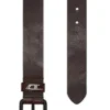 b-dave ii 3,5 cm glänsande läderbälte med logotypögla