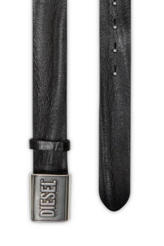 b-metal biscotto Läderbälte 4 cm med logoplack