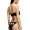 bfb-bryna Bandeau-bikinitopp med maxi-logotyp bfb-bryna Bandeau-bikinitopp med maxi-logotyp