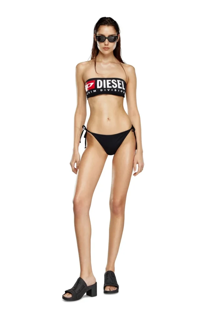 bfb-bryna Bandeau-bikinitopp med maxi-logotyp bfb-bryna Bandeau-bikinitopp med maxi-logotyp