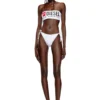 bfb-bryna Bandeau-bikinitopp med maxi-logotyp bfb-bryna Bandeau-bikinitopp med maxi-logotyp