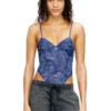 bridget-dnm Bodysuit i mesh med denimeffekt bridget-dnm Bodysuit i mesh med denimeffekt