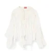 c-lassy Flounce-blus i skrynklig muslin c-lassy Flounce-blus i skrynklig muslin