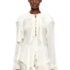 c-lassy Flounce-blus i skrynklig muslin c-lassy Flounce-blus i skrynklig muslin