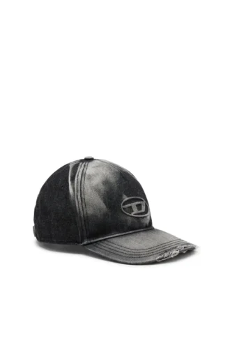 c-seymon-black Baseballkeps i sliten denim