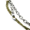 chain-d l Charm i kedja och rep chain-d l Charm i kedja och rep