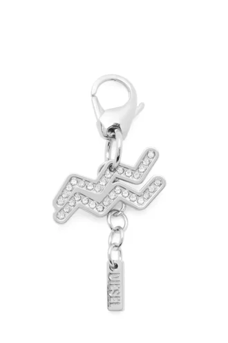 charm acquarius Metallcharm i form av stjärntecknet Vattumannen med strass