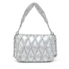 charm-d axelväska Charm-D M-axelväska i quiltad metallic nylon charm-d axelväska Charm-D M-axelväska i quiltad metallic nylon