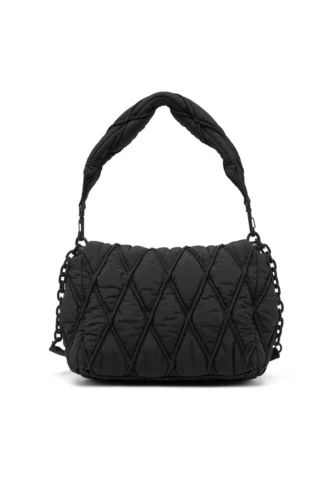 charm-d axelväska Charm-D M-axelväska i quiltad nylon