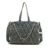 charm-d shopper Charm-D-Tote-väska i quiltad denim med argylemönster charm-d shopper Charm-D-Tote-väska i quiltad denim med argylemönster