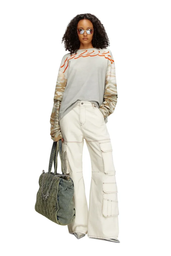 charm-d shopper Charm-D-Tote-väska i quiltad denim med argylemönster charm-d shopper Charm-D-Tote-väska i quiltad denim med argylemönster